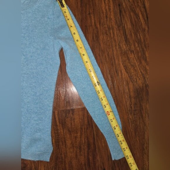 J. Crew Blue Crew Neck Cashmere Sweater - Picture 8 of 10